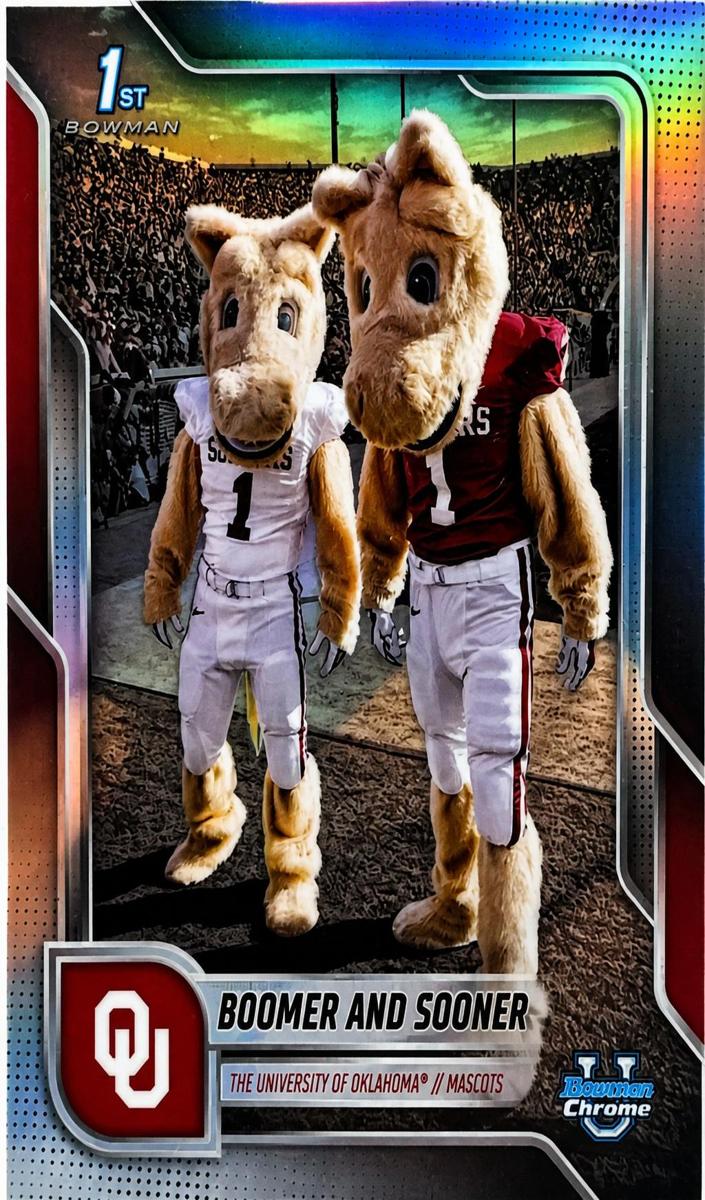 2025 Bowman Chrome University Football Boomer and Sooner #BCM-13