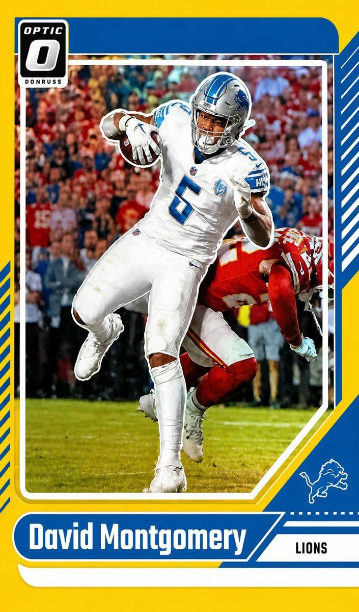 2024 Donruss Optic Football Gold David Montgomery #65