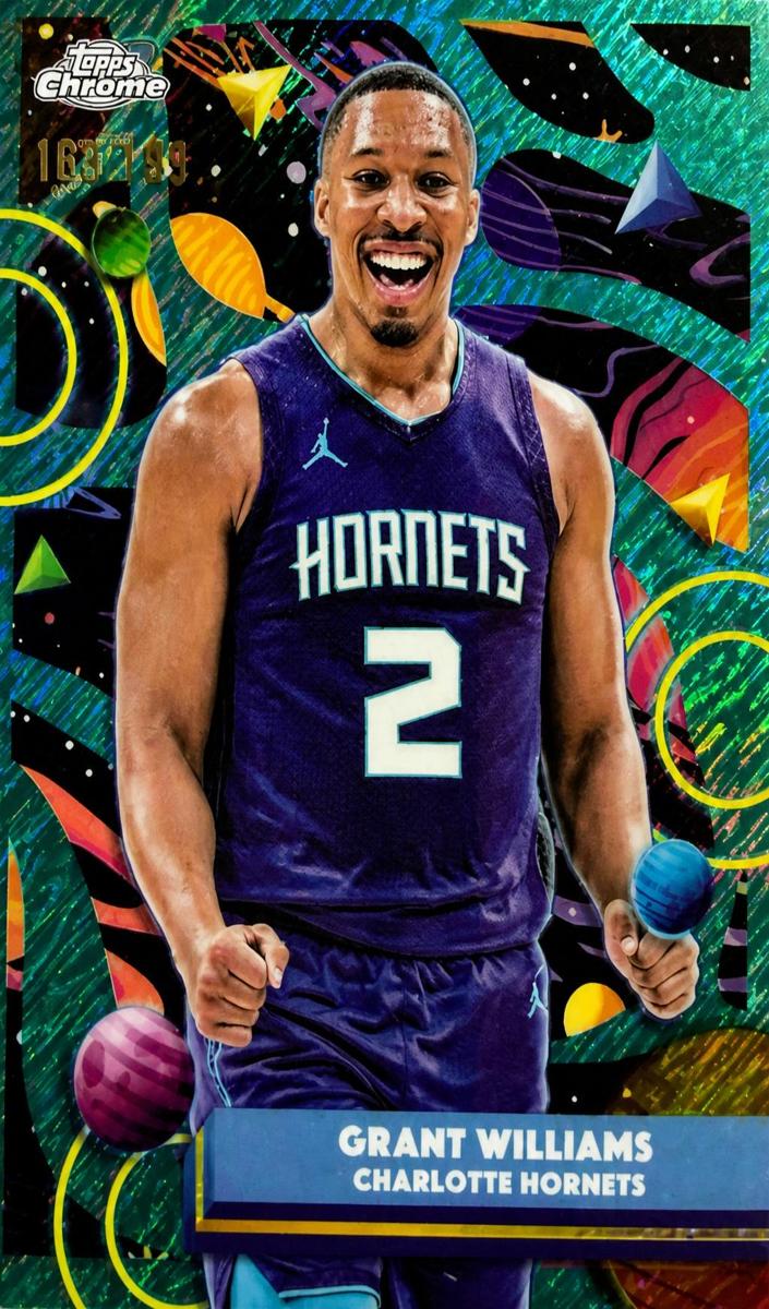 2025 Topps Cosmic Chrome Basketball Aqua Equinox Refractor Grant Williams #34