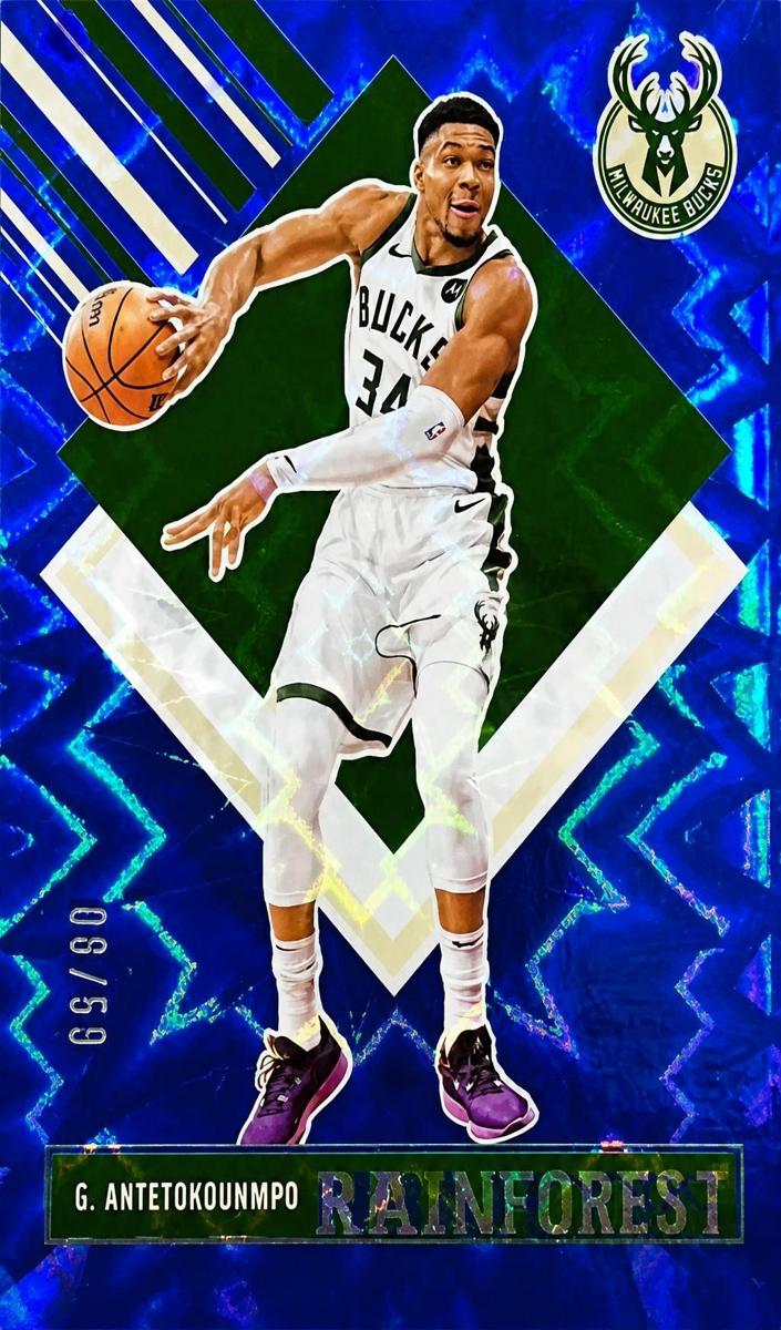 2024 Panini Hoops Basketball Blue Explosion Giannis Antetokounmpo #285