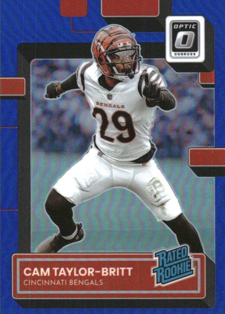 2022 Donruss Optic Football Blue Cameron Taylor-Britt #271