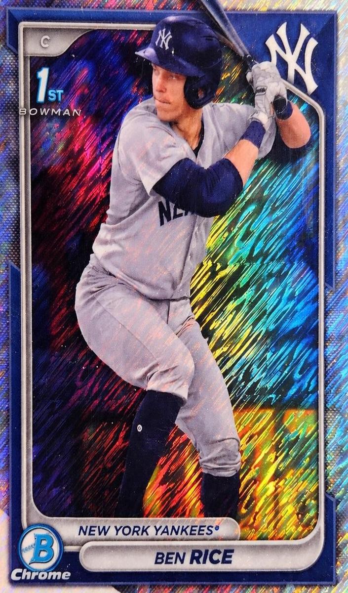 2024 Bowman Chrome Prospects Baseball Shimmer Ben Rice #BCP-186