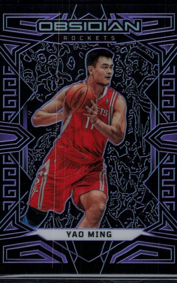 2022 Panini Obsidian Basketball Electric Etch Purple Yao Ming #145