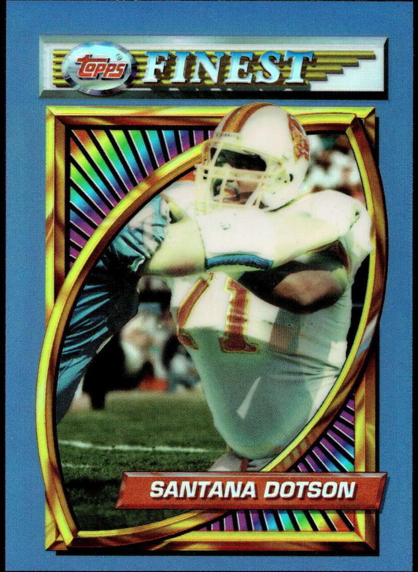 1994 Topps Finest Football Refractor Santana Dotson #131