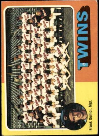 1975 Topps Mini Baseball Frank Quilici #443 PSA 8.5