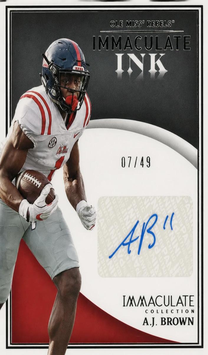 2022 Panini Immaculate Collection Collegiate Football A.J. Brown #IN-ABR SGC 9