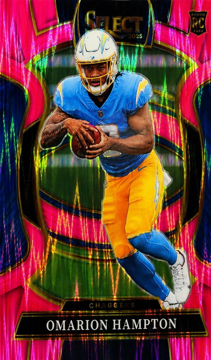 2025 Panini Select Football Pink Omarion Hampton #2