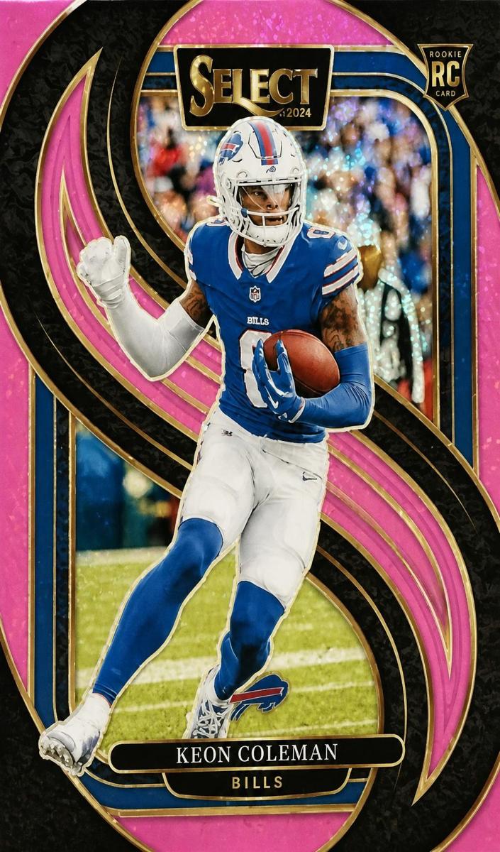 2024 Panini Select Football Pink Glitter Keon Coleman #153