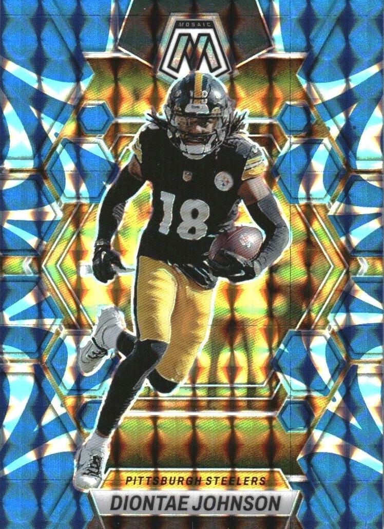 2023 Panini Mosaic Football Reactive Blue Diontae Johnson #204