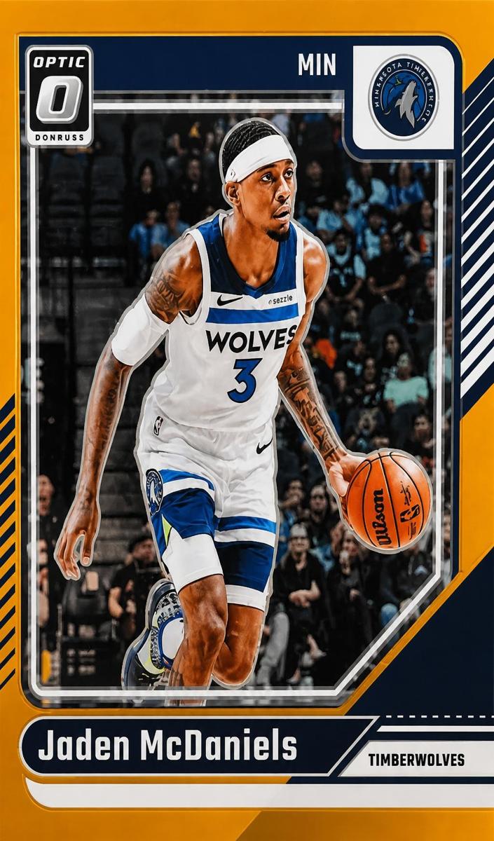2024 Donruss Optic Basketball Gold Jaden McDaniels #40
