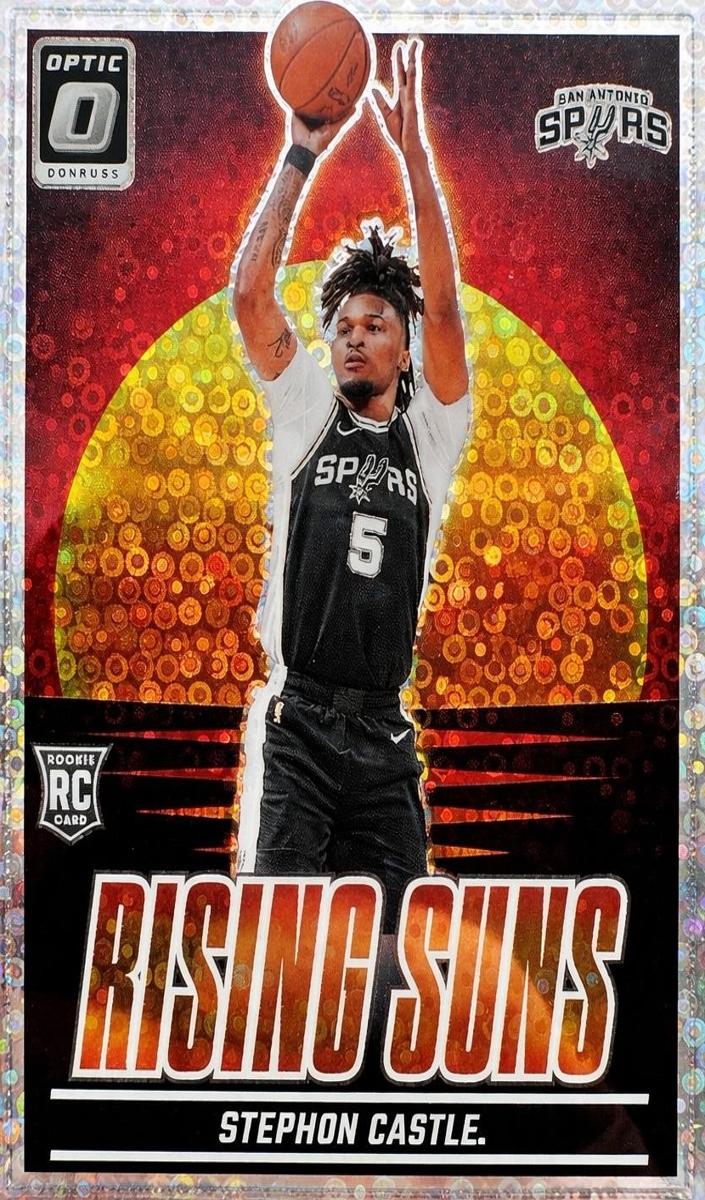 2024 Donruss Optic Basketball Fast Break Holo Stephon Castle #6 PSA 6