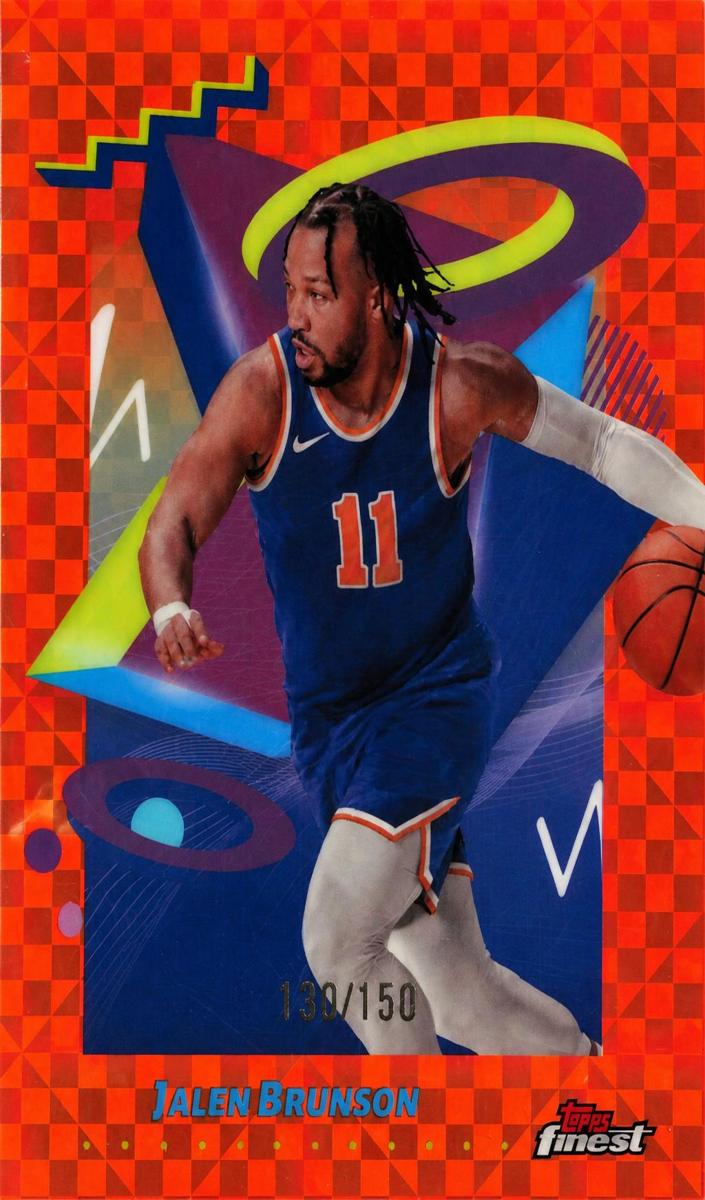 2024 Topps Finest Basketball Orange X-Fractor Jalen Brunson #263