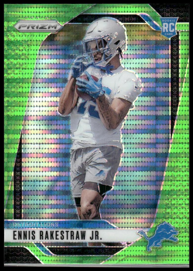 2024 Panini Prizm Football Neon Green Pulsar Ennis Rakestraw Jr. #332