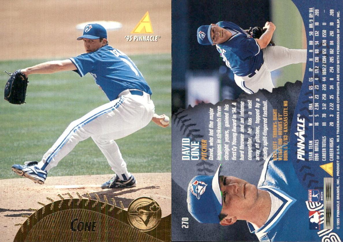 1995 Pinnacle Baseball David Cone #270