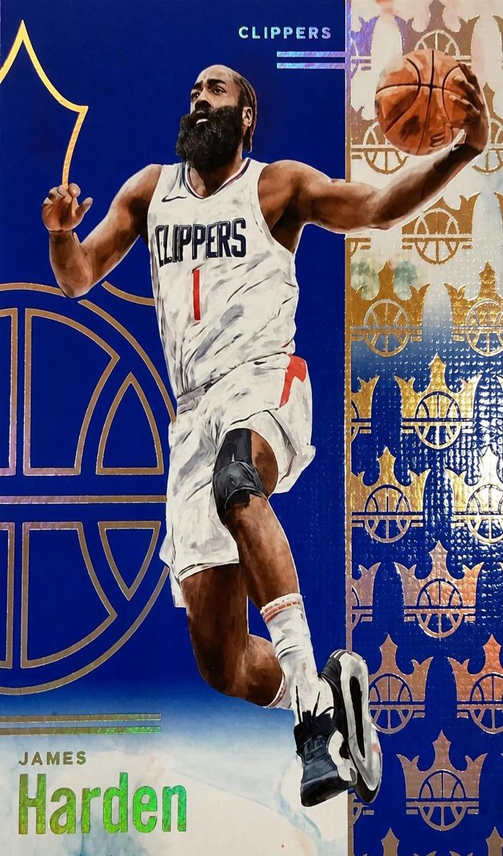 2024 Panini Court Kings Basketball Sapphire James Harden #82