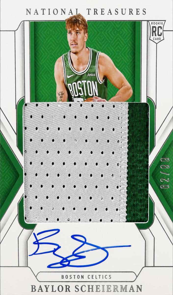 2024 Panini National Treasures Basketball Baylor Scheierman #110 PSA 8