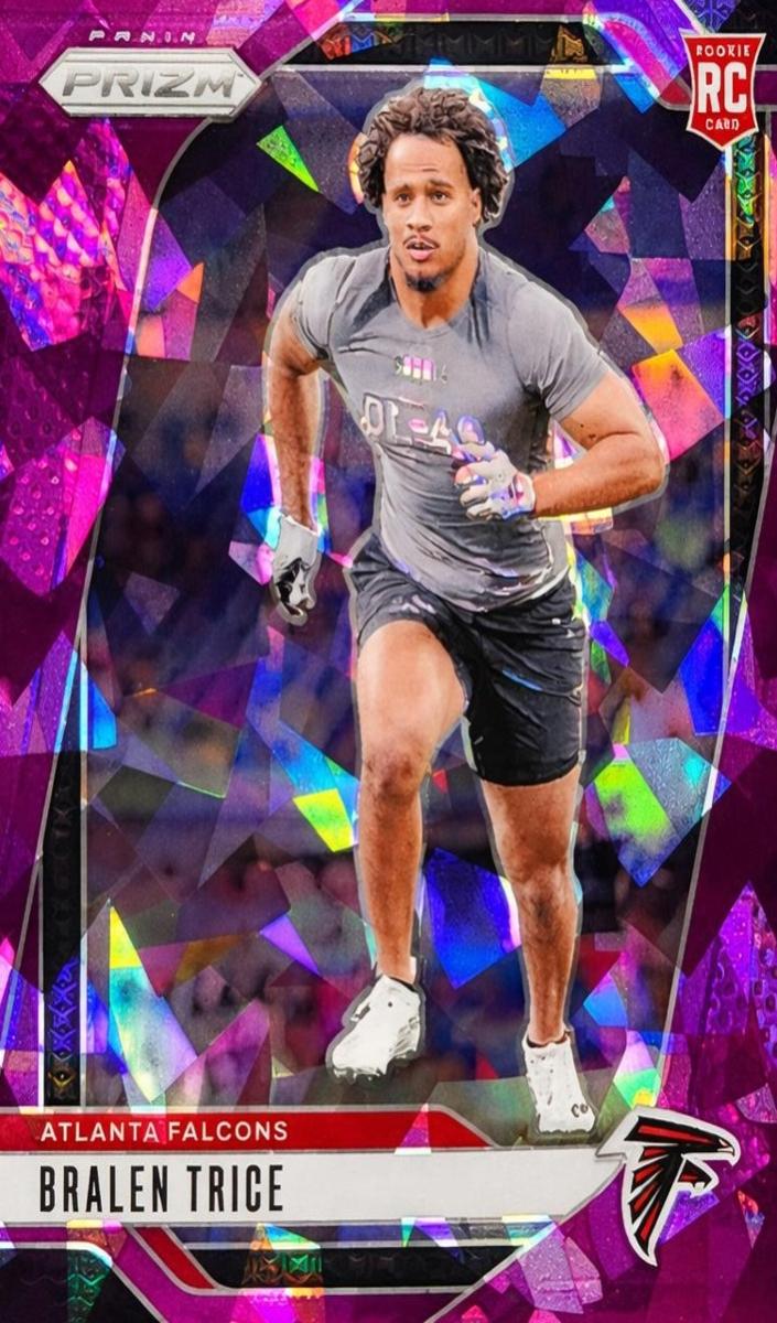 2024 Panini Prizm Football Purple Ice Bralen Trice #312