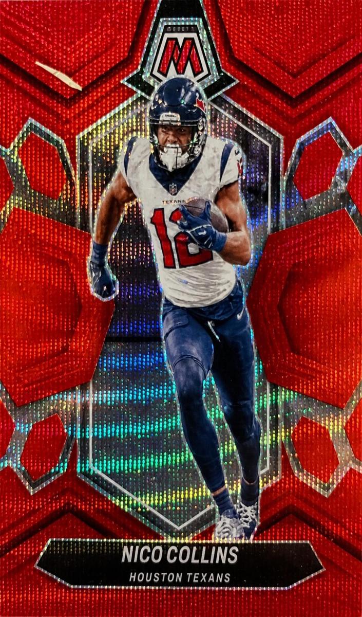 2024 Panini Mosaic Football Red Wave Nico Collins #88