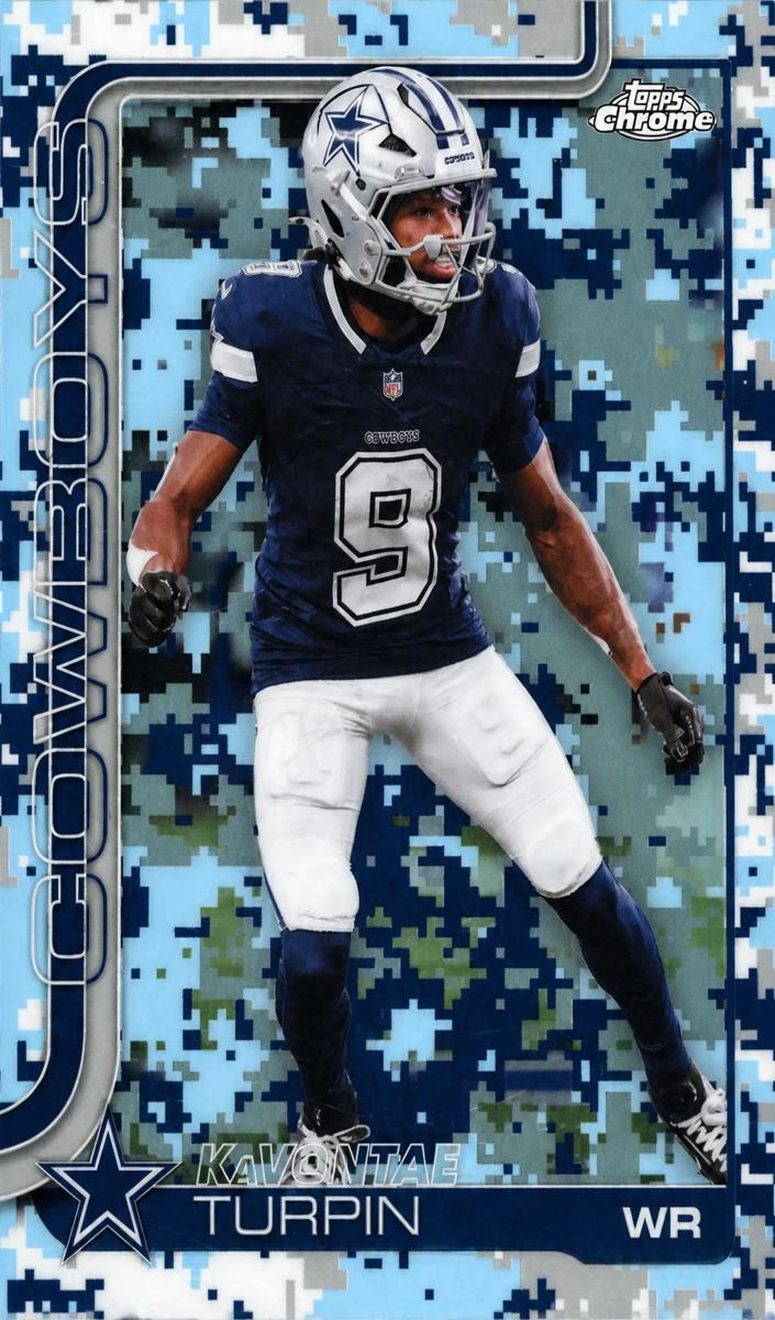 2025 Topps Chrome Football Team Camo Variation KaVontae Turpin #84
