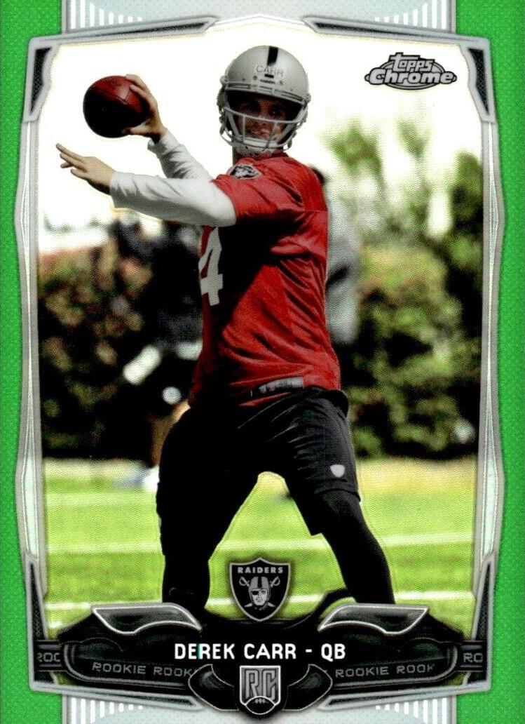 2014 Topps Chrome Football Refractor Derek Carr #115