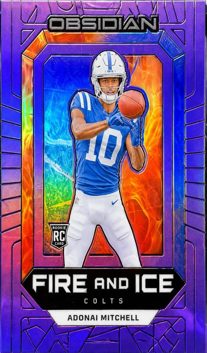 2024 Panini Obsidian Football Purple Adonai Mitchell #4