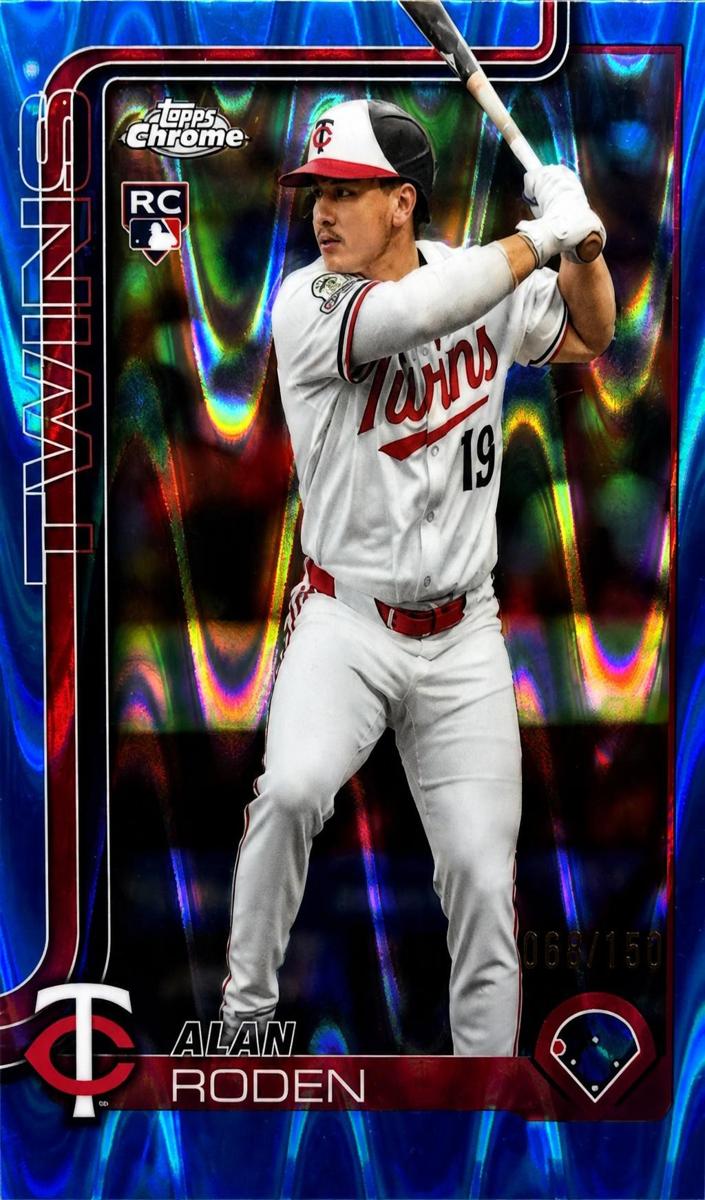 2025 Topps Chrome Update Baseball Blue Wave Refractor Alan Roden #USC41