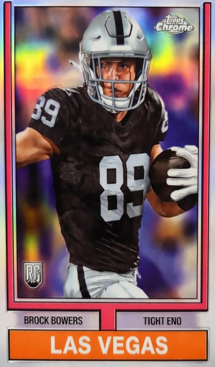 2024 Topps Chrome Football Refractor Brock Bowers #74TF-12