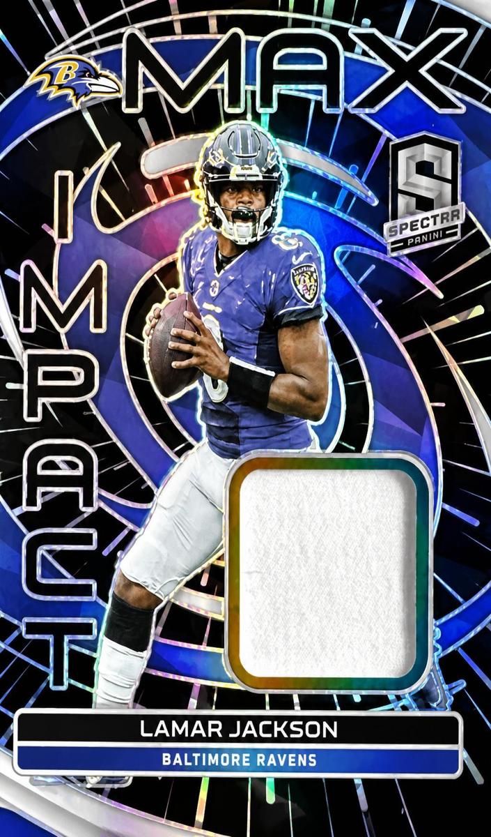 2023 Panini Spectra Football Hyper Lamar Jackson #MI-LJA PSA 9