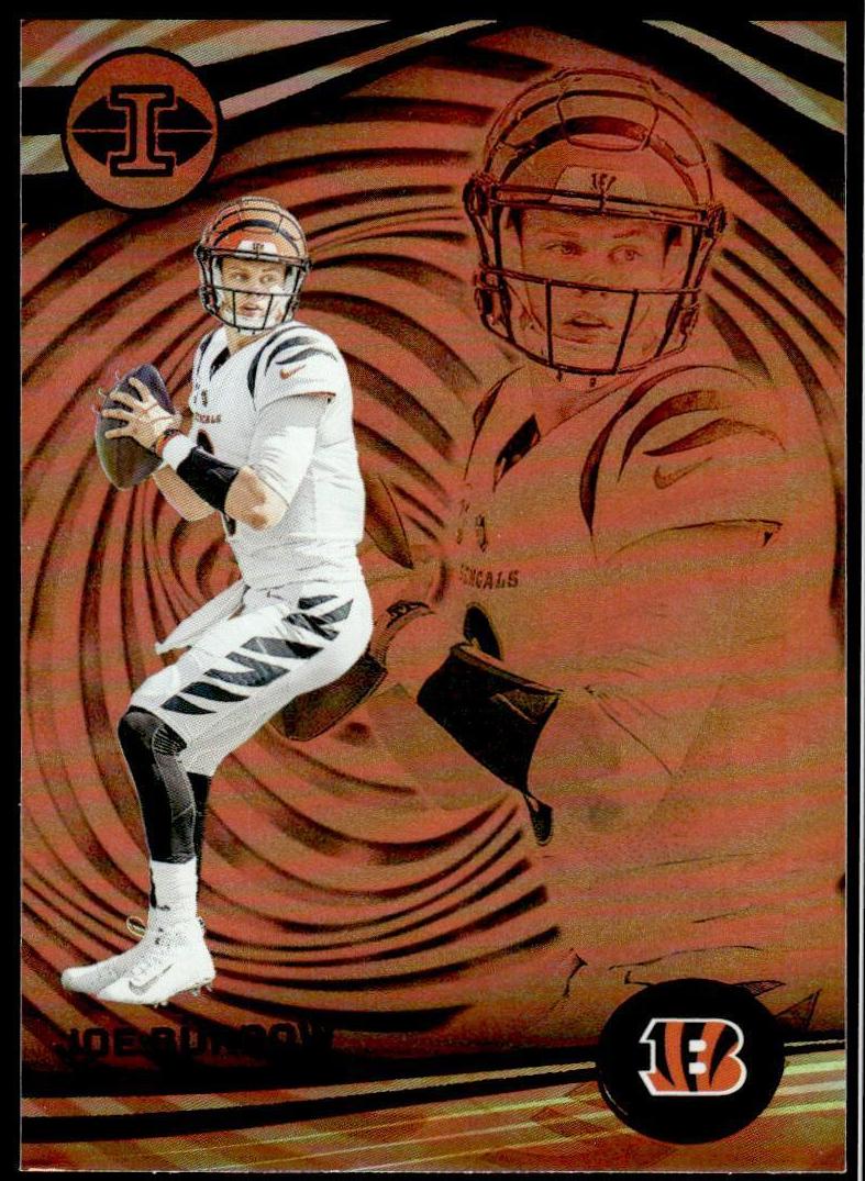 2023 Panini Illusions Football Trophy Collection Orange Joe Burrow #22 PSA 8