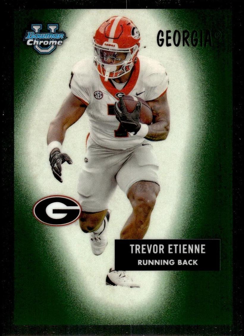 2024 Bowman Chrome University Football Trevor Etienne #55B-2