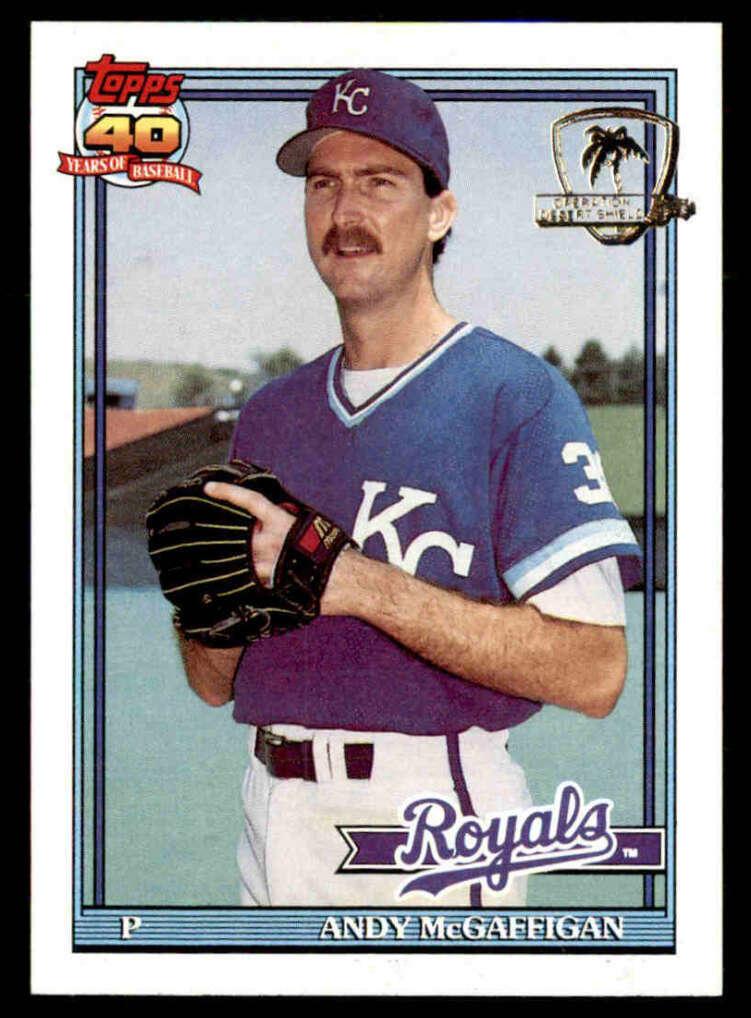 1991 Topps Baseball Andy McGaffigan #671
