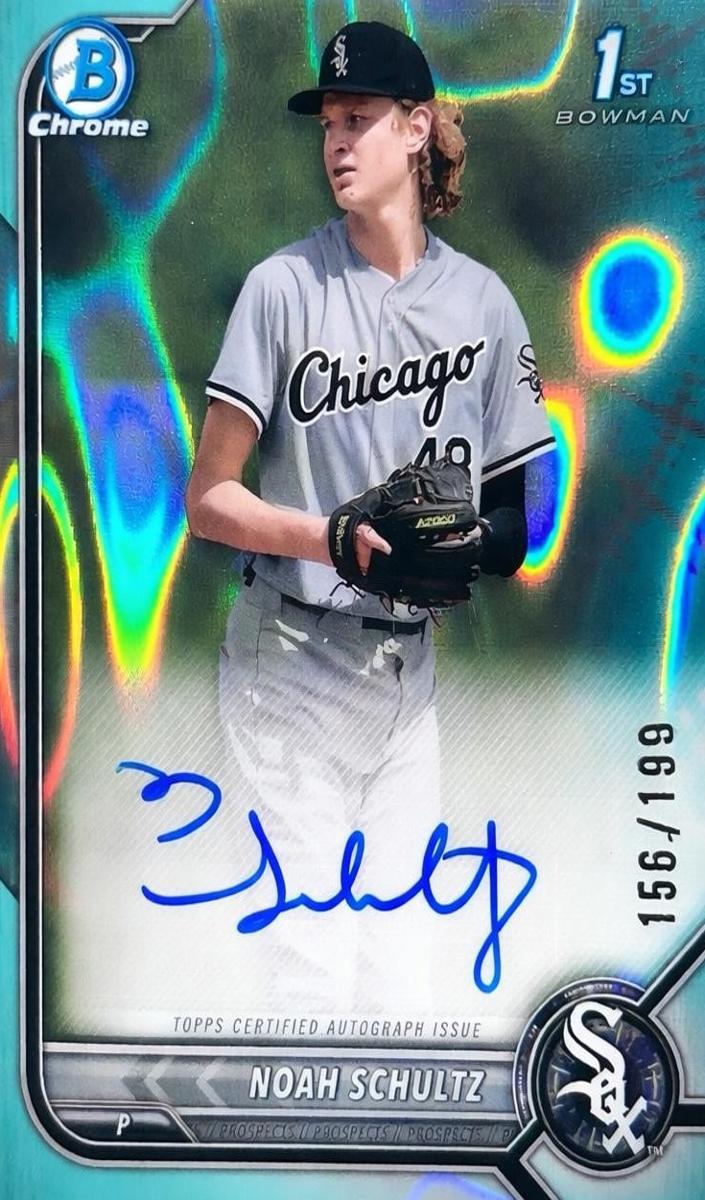2022 Bowman Draft Baseball Aqua Lava Noah Schultz #CDA-NSZ PSA 10