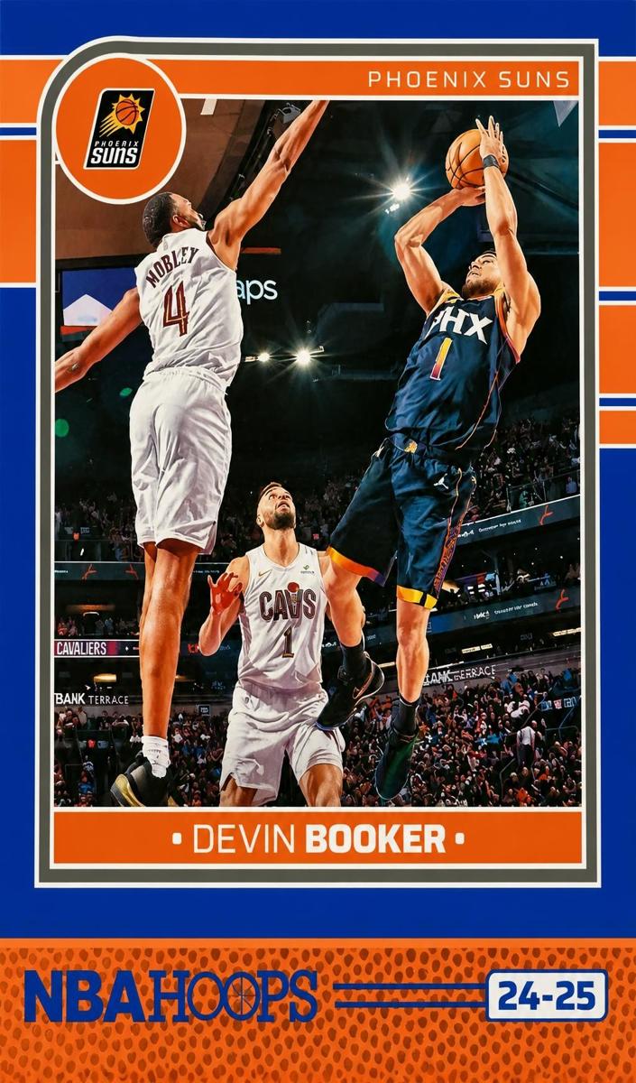 2024 Panini Hoops Basketball Blue Devin Booker #1