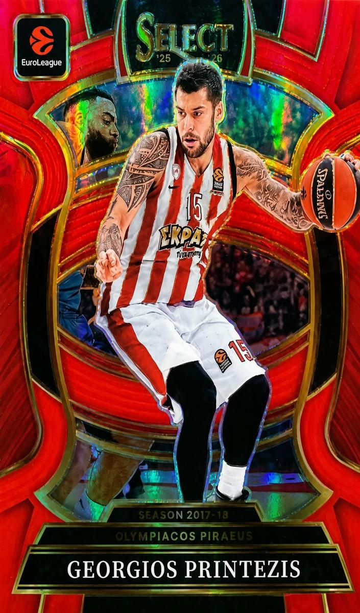 2025 Panini Select EuroLeague Basketball Red Georgios Printezis #29