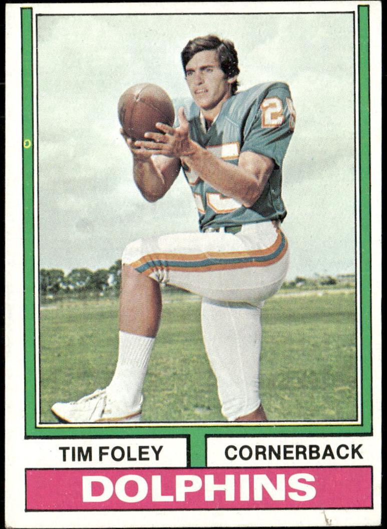 1974 Topps Football Tim Foley #38 PSA 8.5