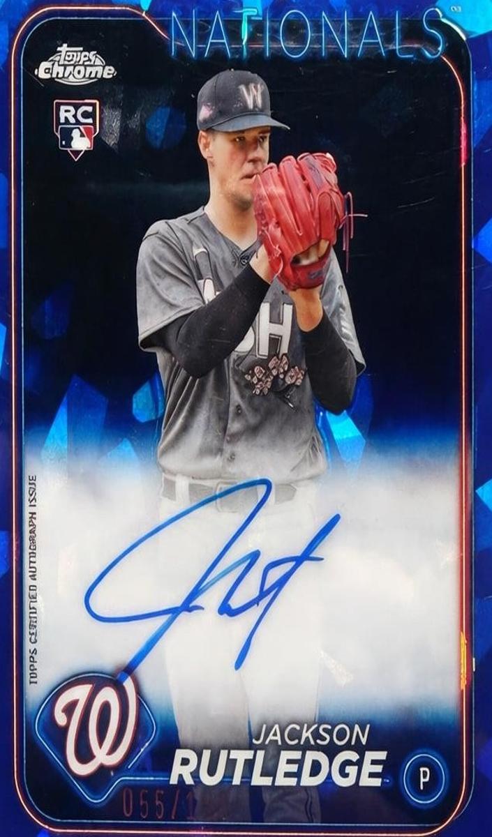 2024 Topps Chrome Sapphire Baseball Jackson Rutledge #CSA-JR PSA 9
