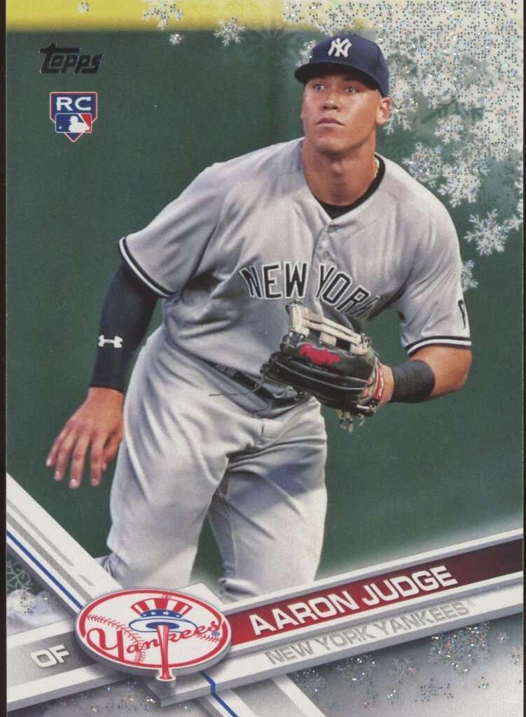 2017 Topps Holiday Baseball Metallic Snowflake Aaron Judge #HMW99
