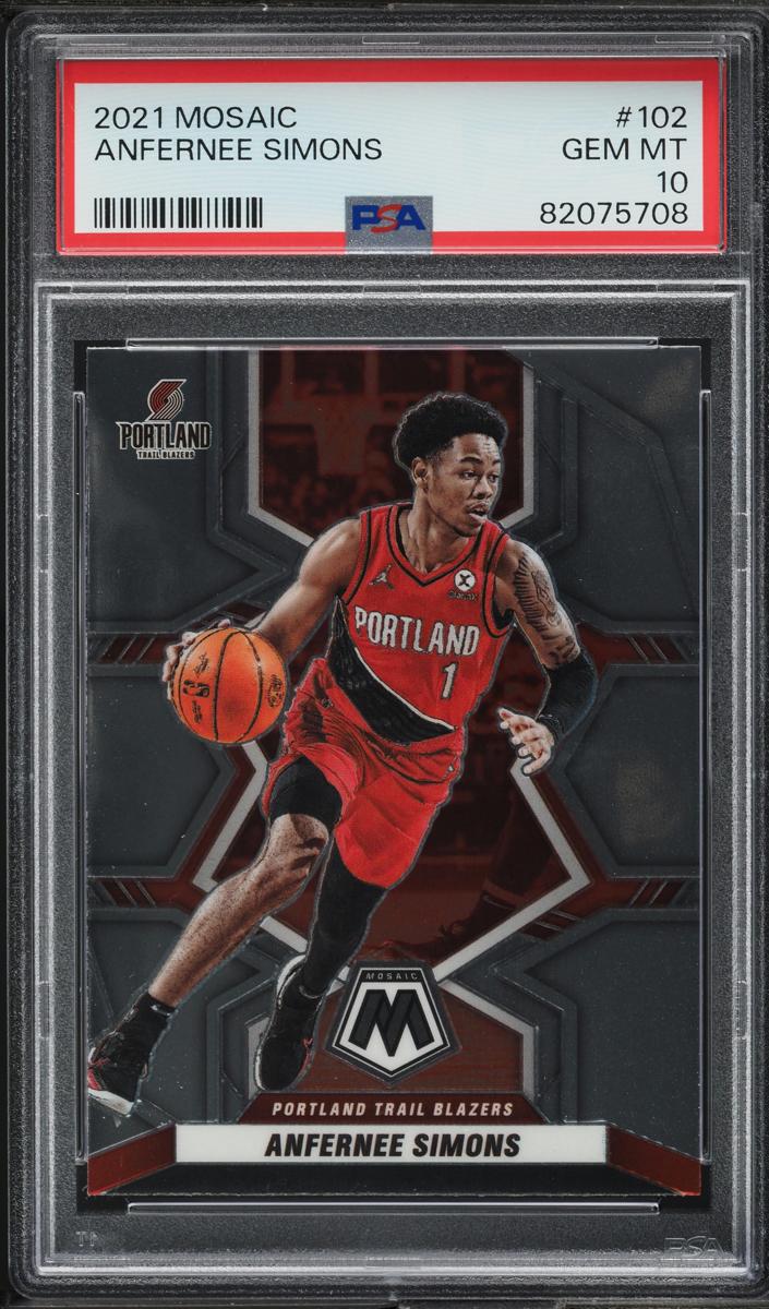 2021 Panini Mosaic Basketball Anfernee Simons #102
