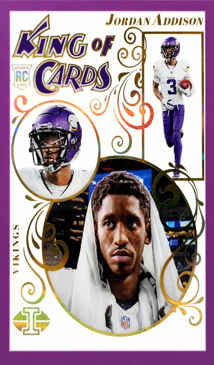 2023 Panini Illusions Football Purple Jordan Addison #19