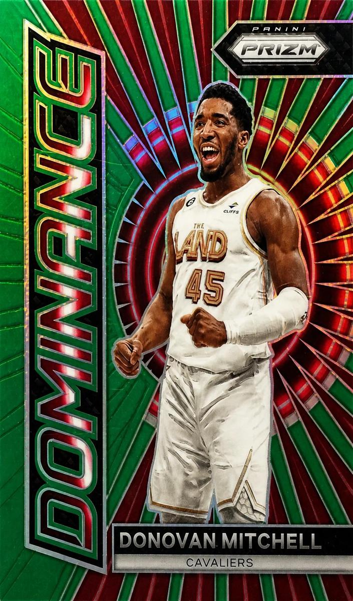 2023 Panini Prizm Basketball Green Donovan Mitchell #5 SGC 8