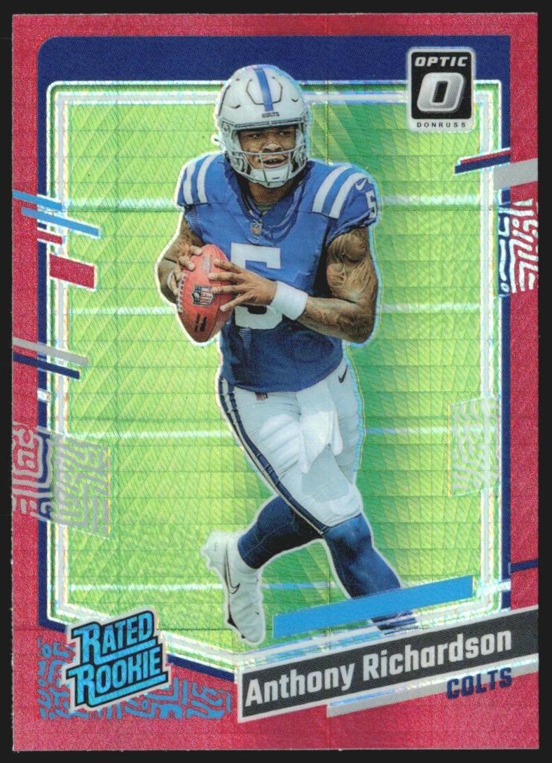 2023 Donruss Optic Football Red Hyper Anthony Richardson #247 PSA 9