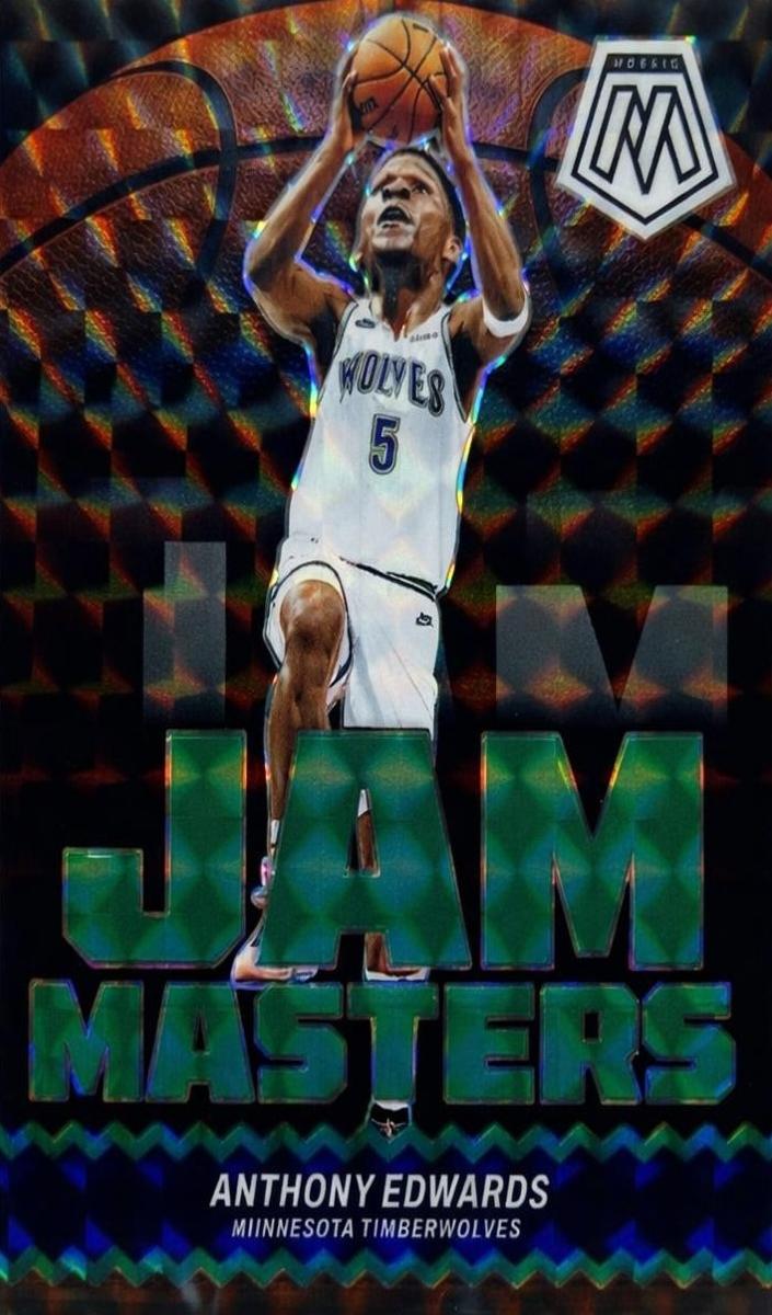 2023 Panini Mosaic Basketball Green Anthony Edwards #17 PSA 9