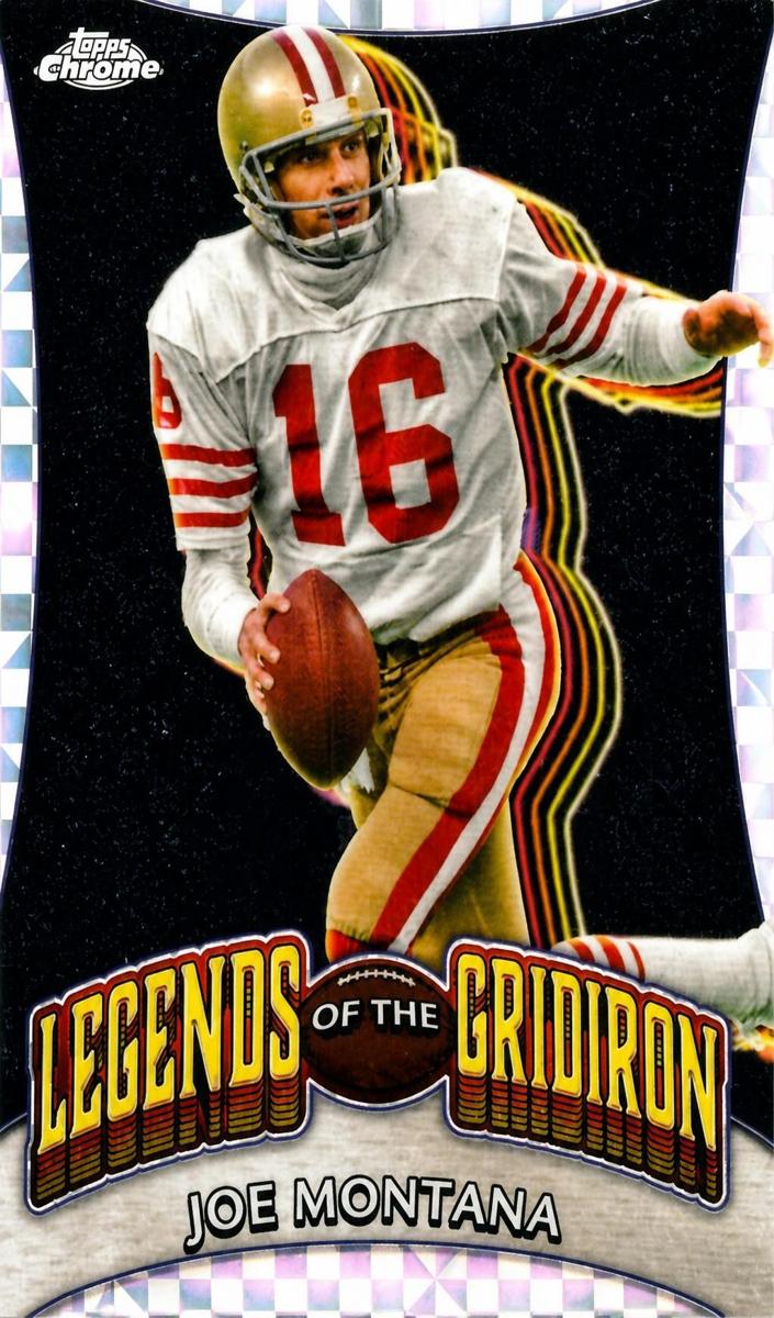 2024 Topps Chrome Football X-Fractor Joe Montana #LOG-10