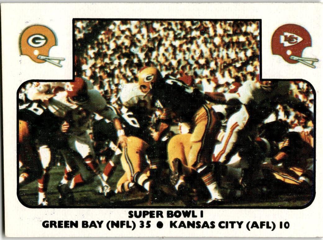 1977 Fleer Team Action Football Super Bowl I #57