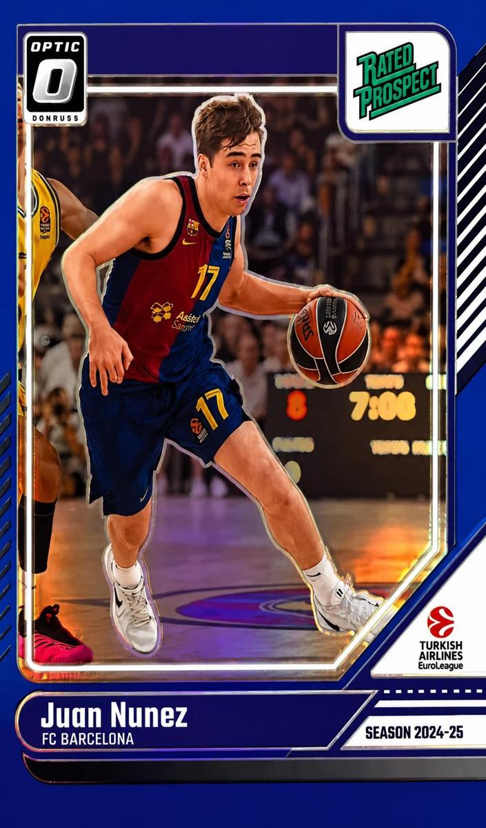 2024 Donruss Turkish Airlines EuroLeague Basketball Blue Juan Nunez #156