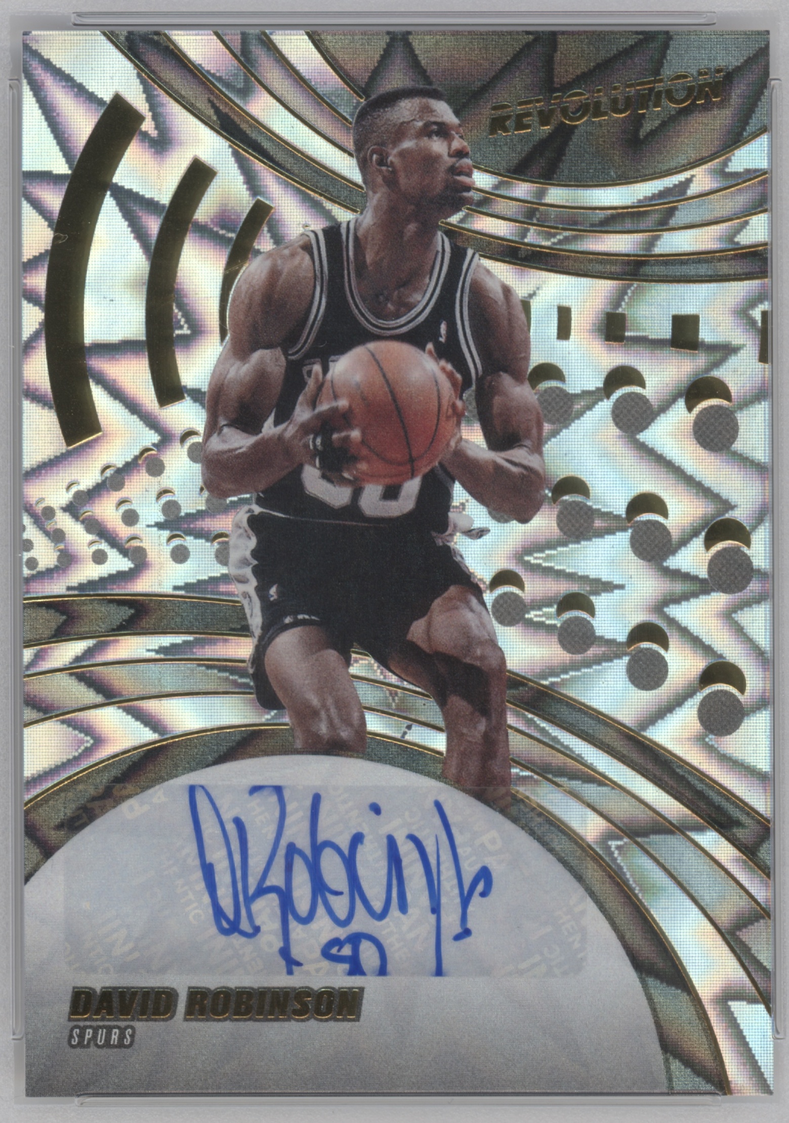 2020 Panini Revolution Basketball Fractal David Robinson #AG-DRB