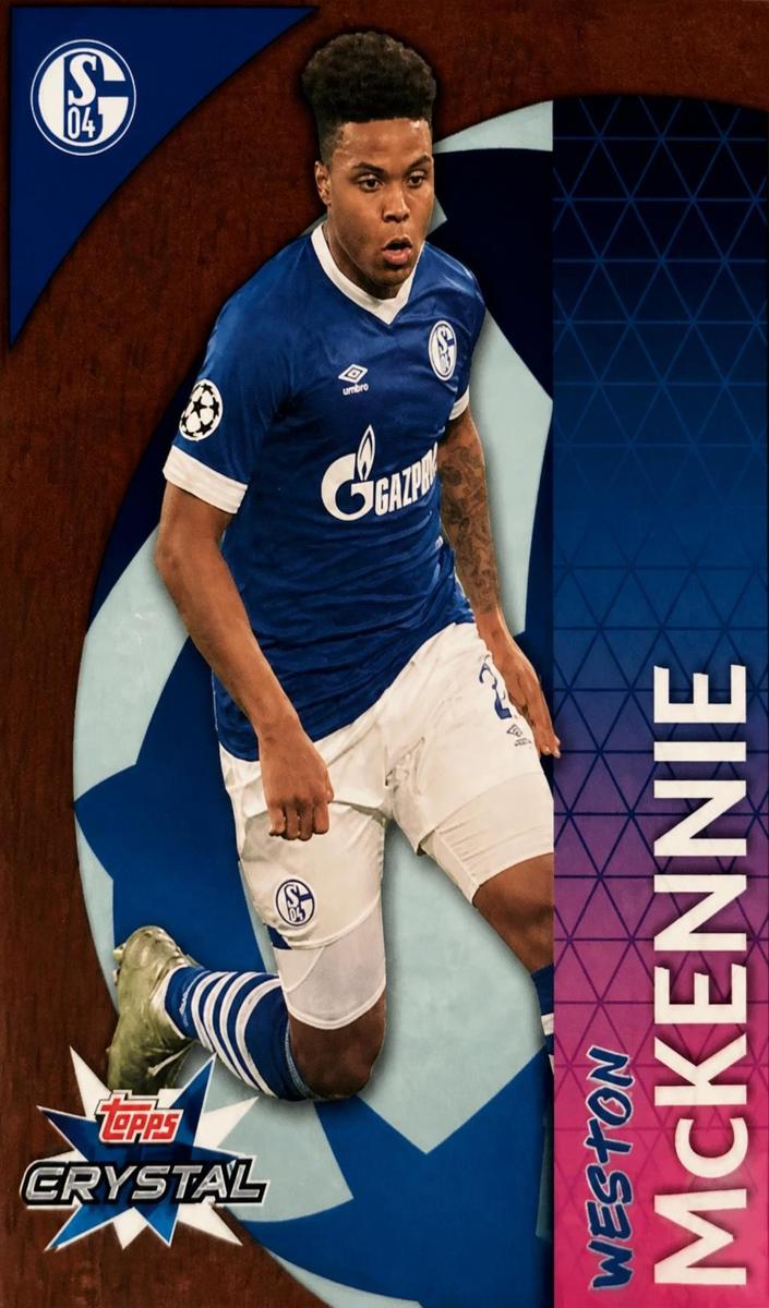 2018 Topps Crystal UEFA Champions League Soccer Weston McKennie #29 PSA 9