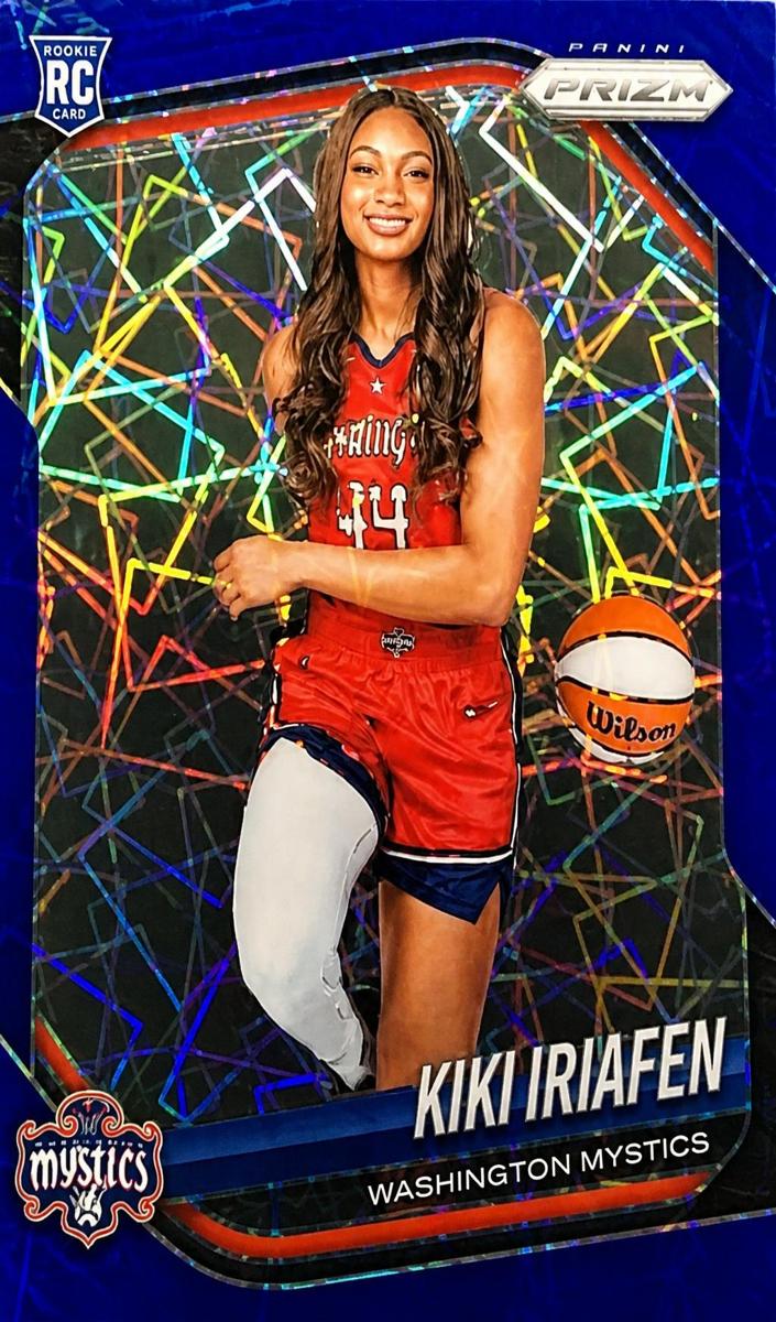 2025 Panini Prizm WNBA Basketball Blue Velocity Kiki Iriafen #149