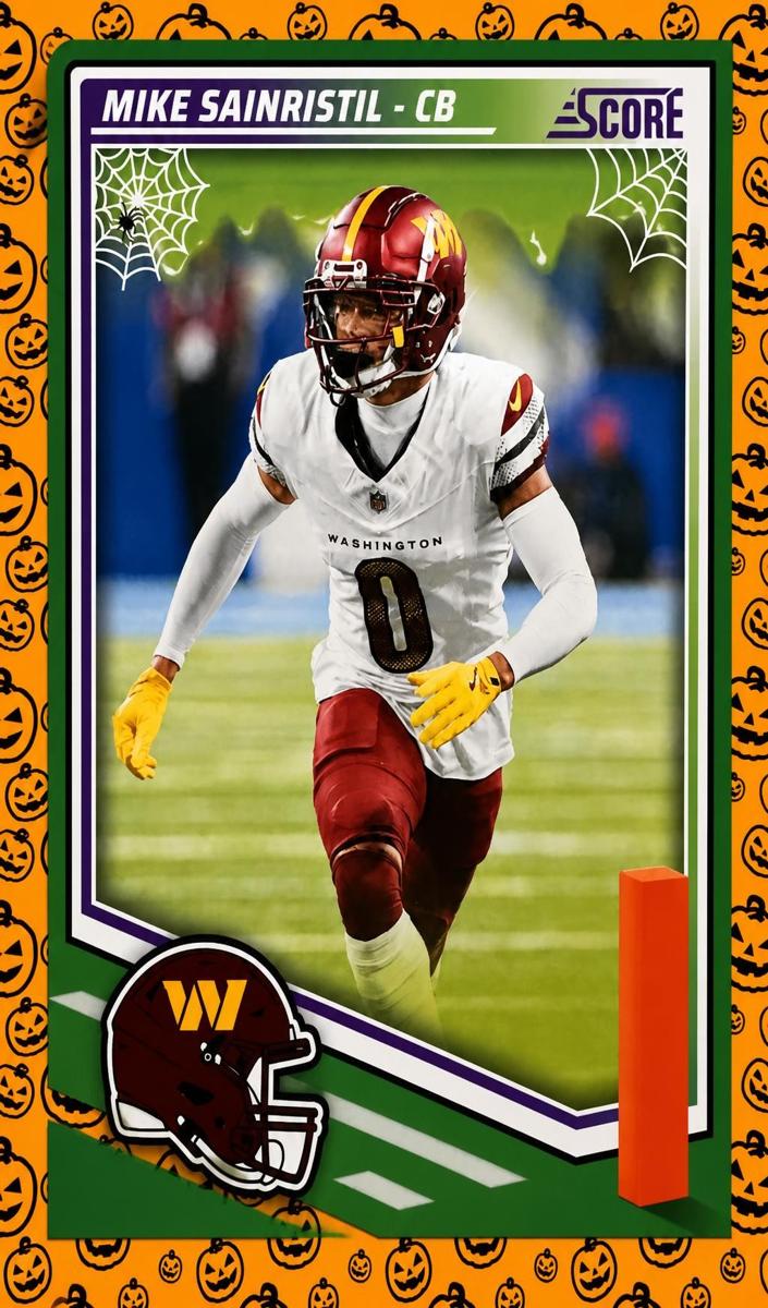 2025 Panini Score Football Pumpkin Mike Sainristil #294