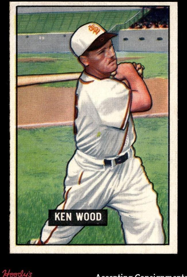 1951 Bowman Baseball Ken Wood #209 PSA 6